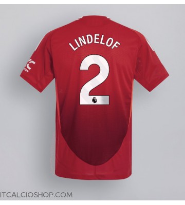 Manchester United Victor Lindelof #2 Prima Maglia 2024-25 Manica Corta